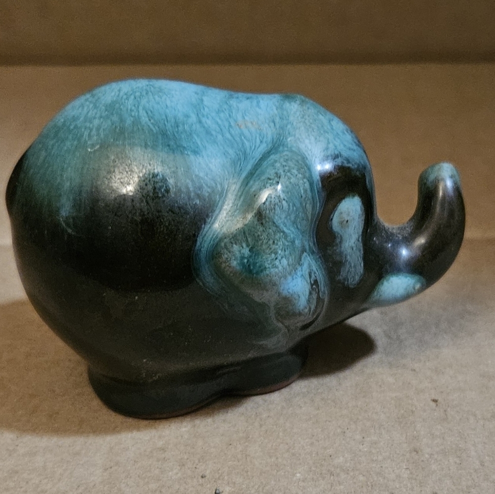 Drip Glazed Mini Elephant